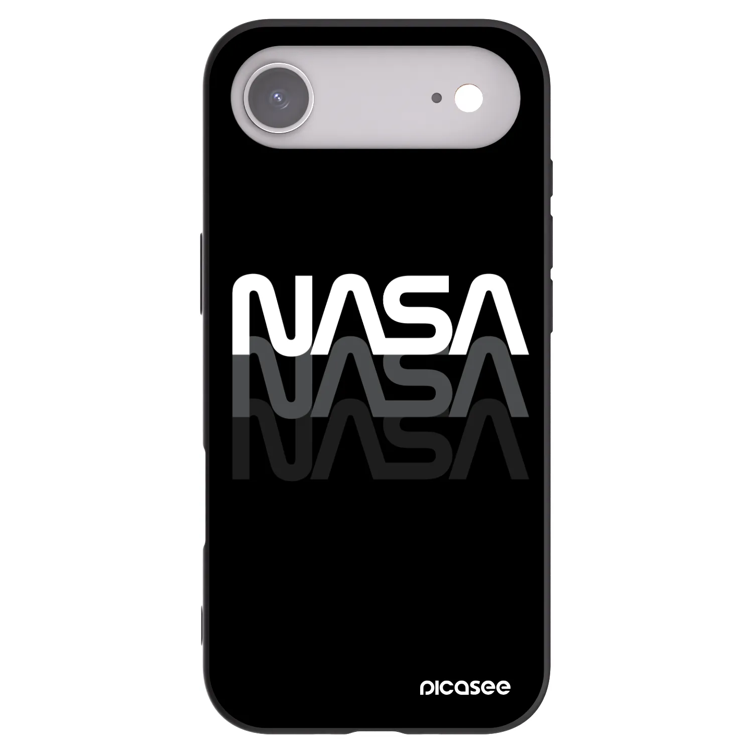 Picasee silikonski črni ovitek za Apple iPhone Air - NASA Triple