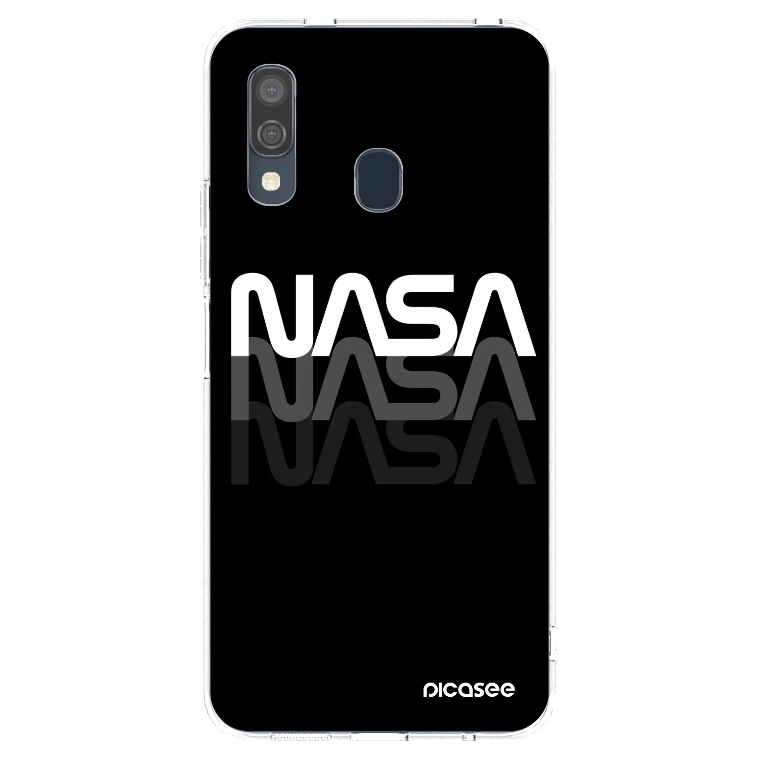 Picasee silikonski prozorni ovitek za Samsung Galaxy A40 A405F - NASA Triple