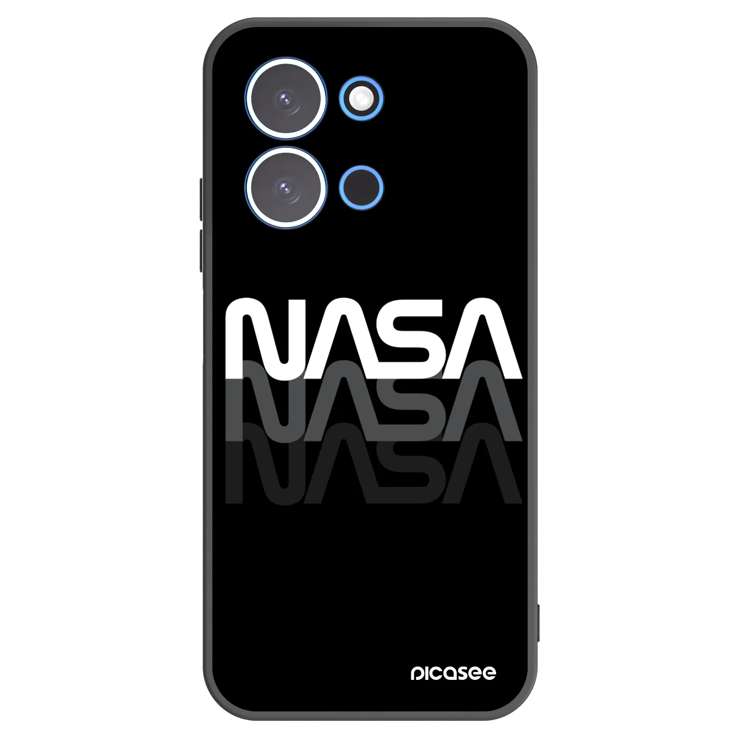 Picasee silikonski črni ovitek za Xiaomi Redmi 15C 4G - NASA Triple