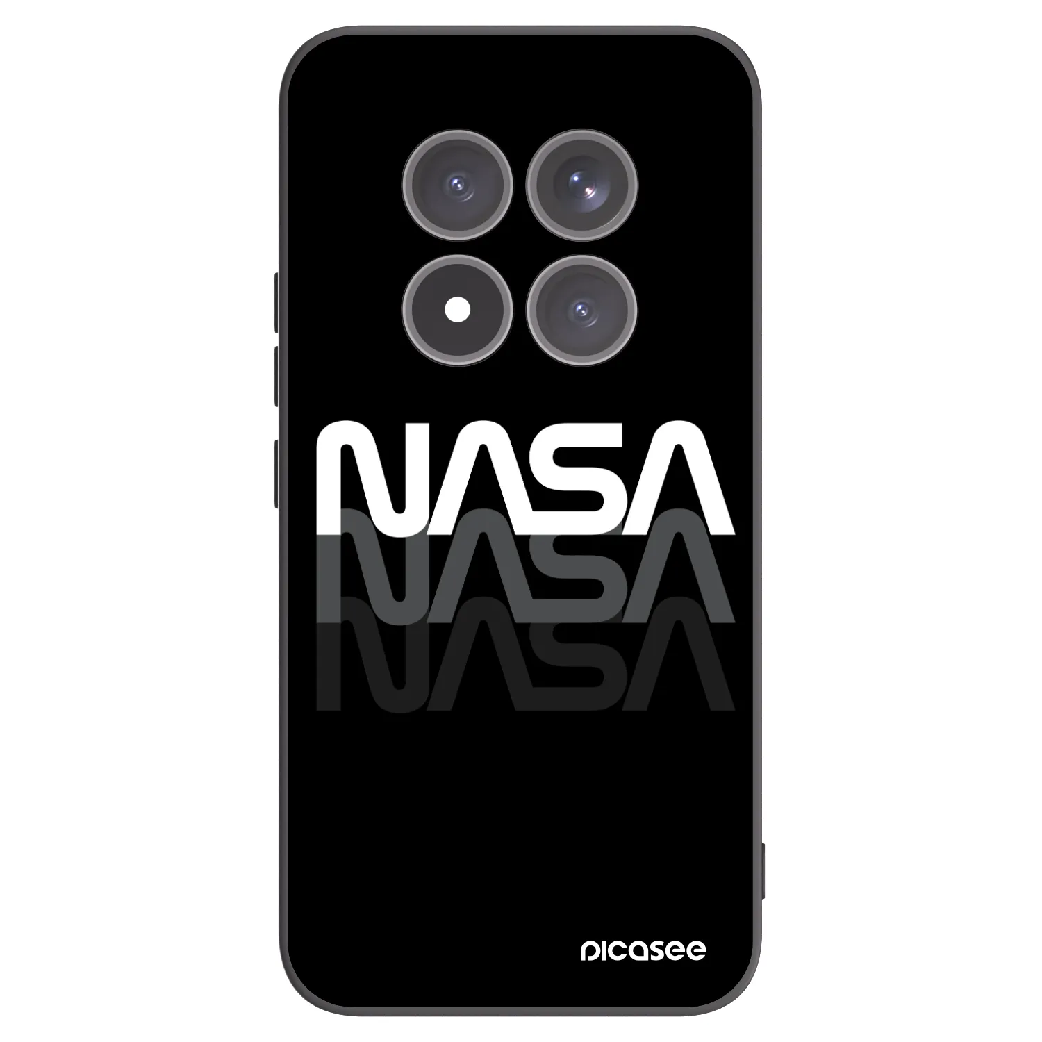 Picasee silikonski črni ovitek za Xiaomi Redmi Note 15 Pro+ - NASA Triple