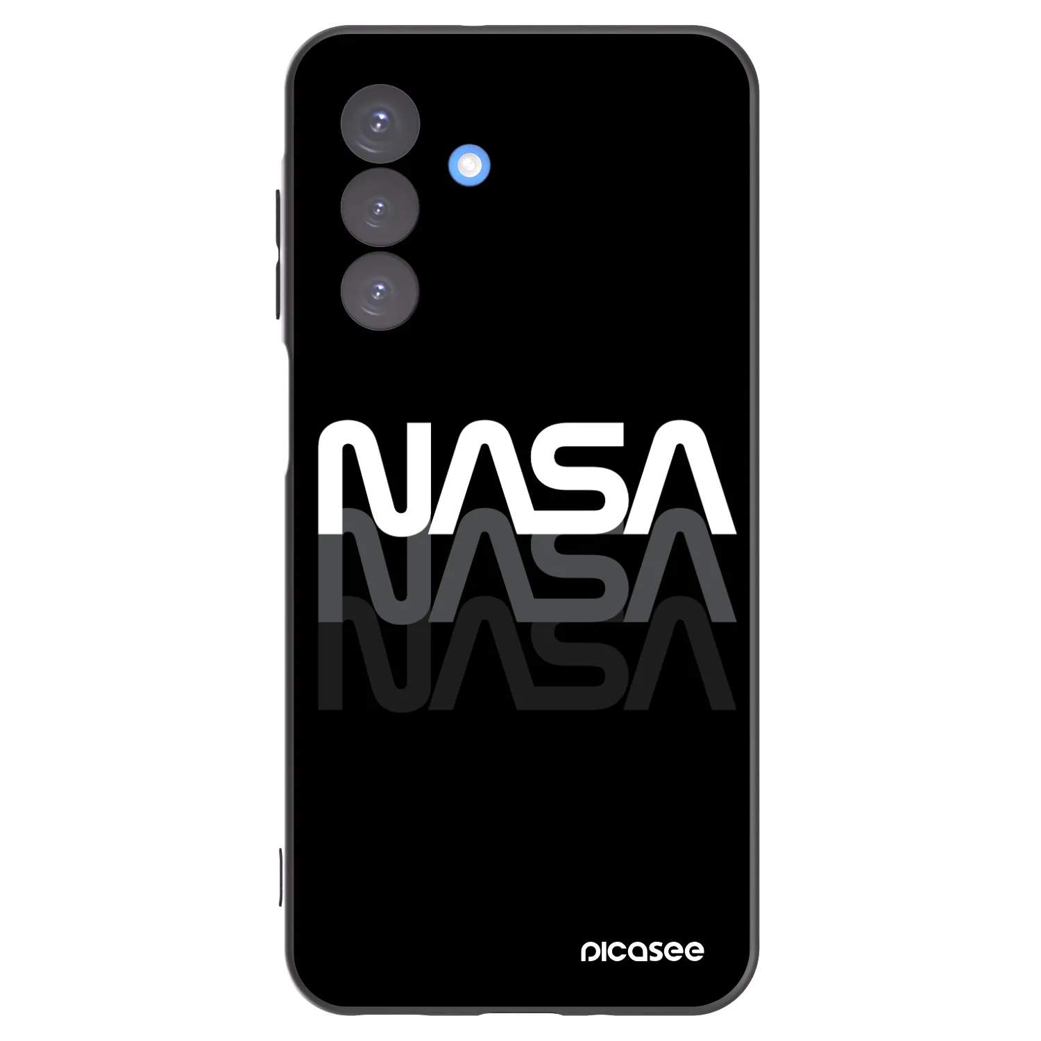 Picasee silikonski črni ovitek za Samsung Galaxy A17 5G - NASA Triple