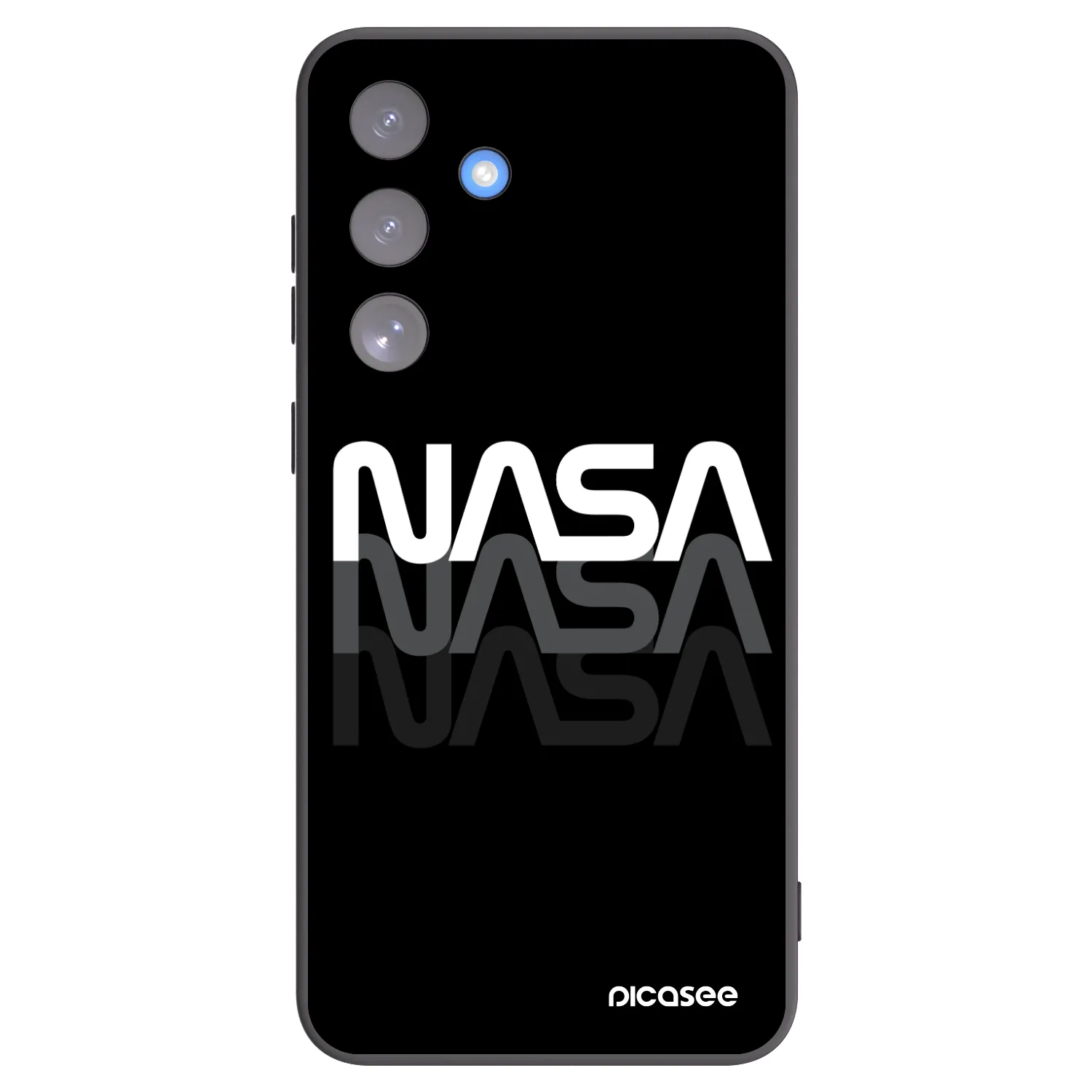 Picasee silikonski črni ovitek za Samsung Galaxy S25 FE 5G - NASA Triple