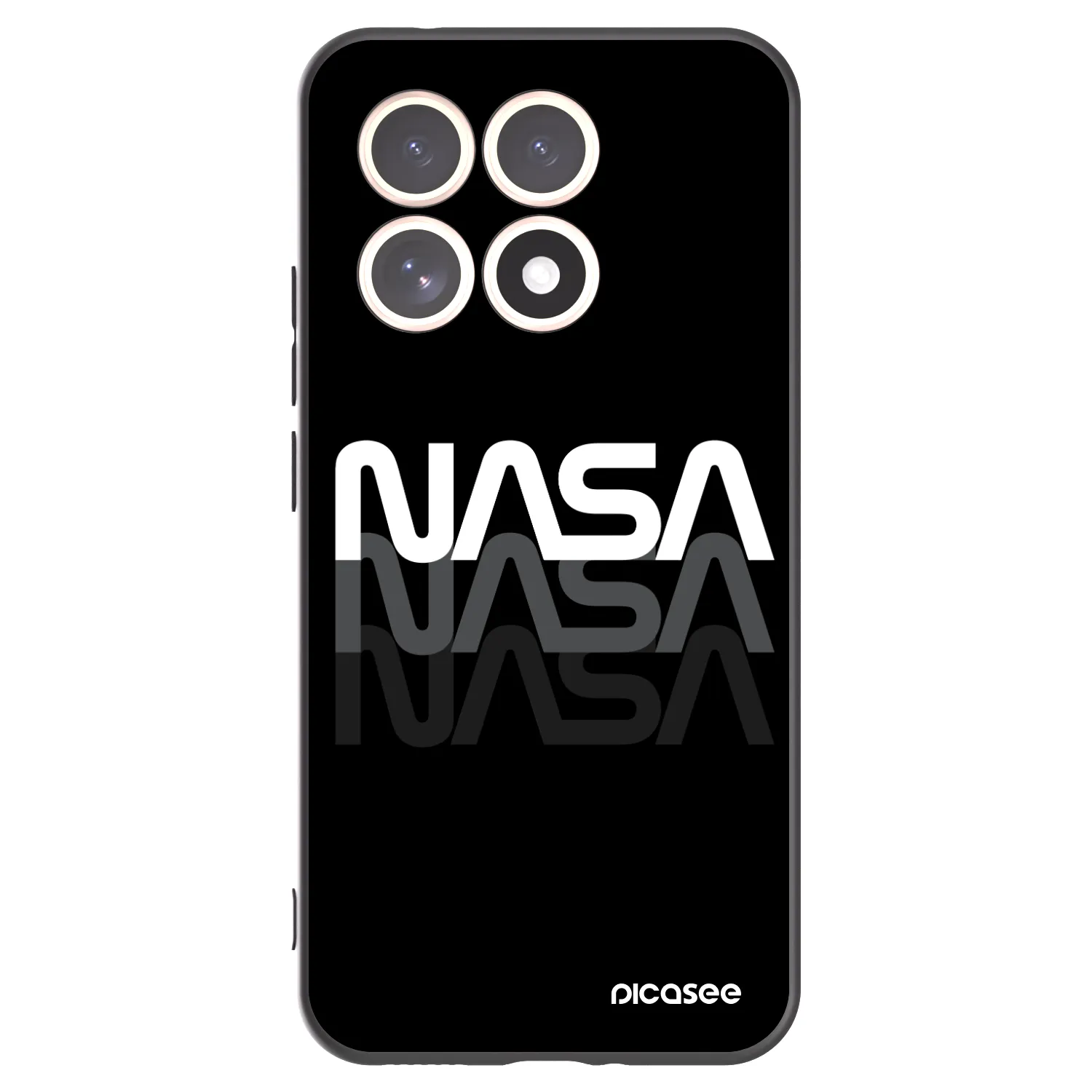 Picasee silikonski črni ovitek za Xiaomi 15T - NASA Triple