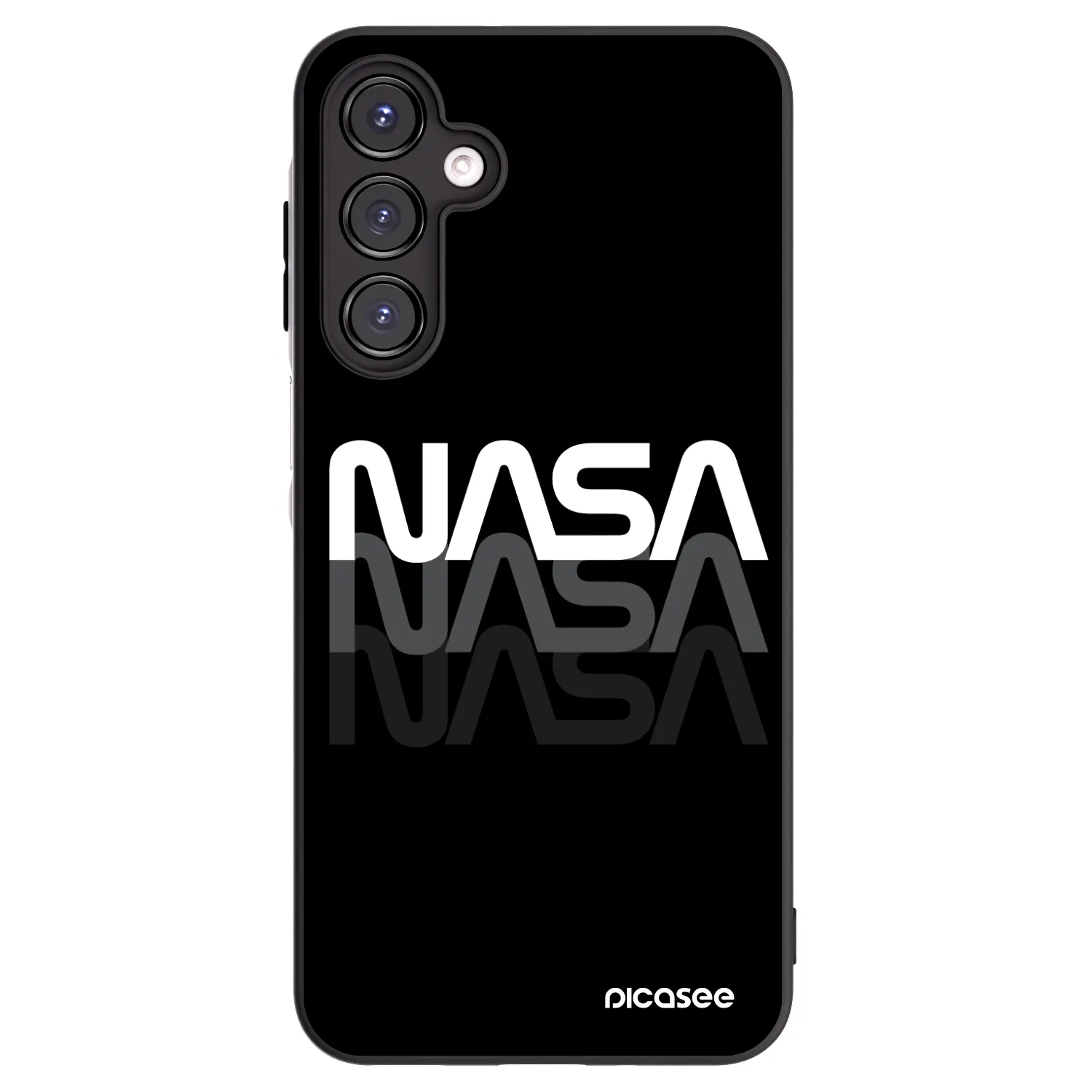 Picasee silikonski črni ovitek za Samsung Galaxy A16 4G - NASA Triple