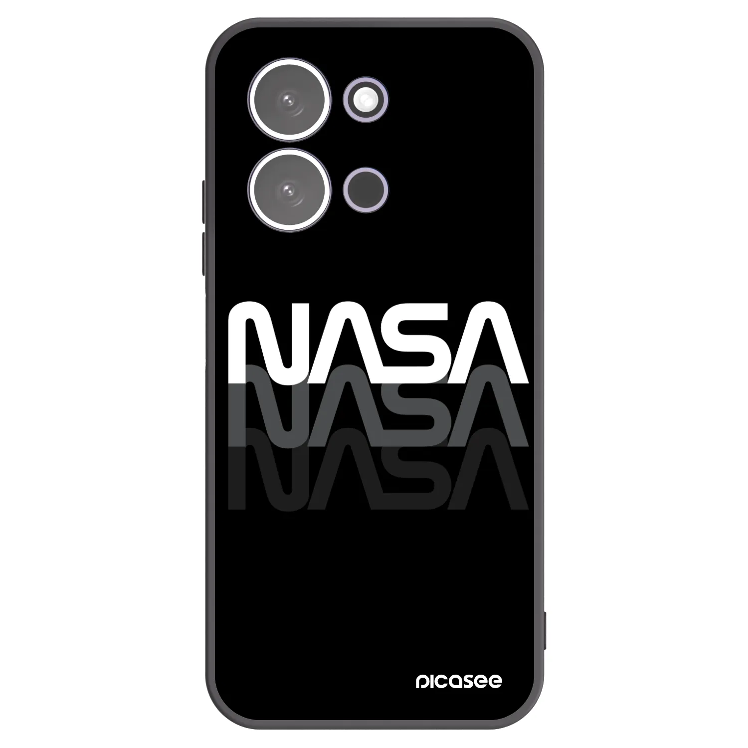 Picasee silikonski črni ovitek za Xiaomi Redmi 15C 5G - NASA Triple