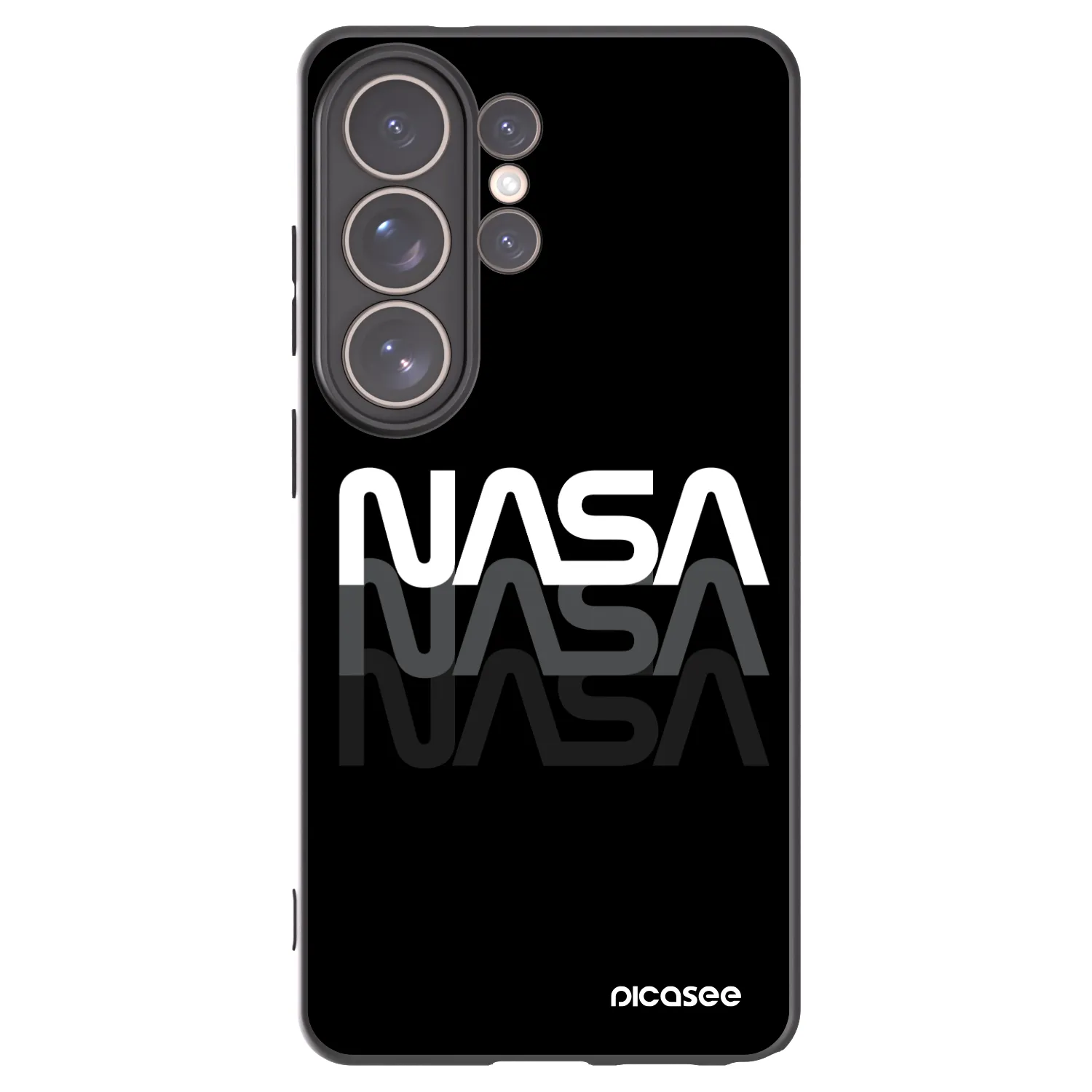 Picasee silikonski črni ovitek za Samsung Galaxy S26 Ultra - NASA Triple