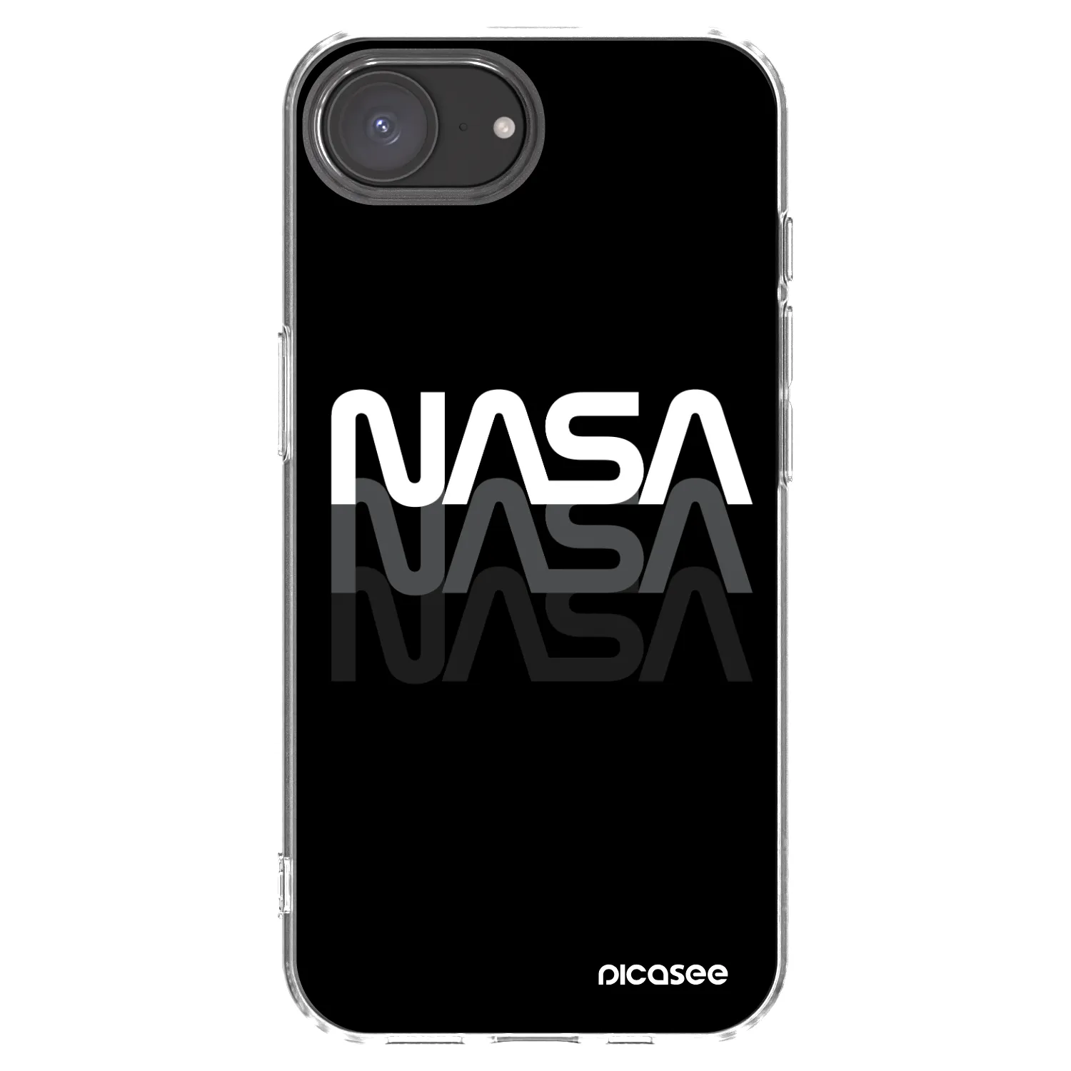 Picasee silikonski prozorni ovitek za Apple iPhone 17e - NASA Triple
