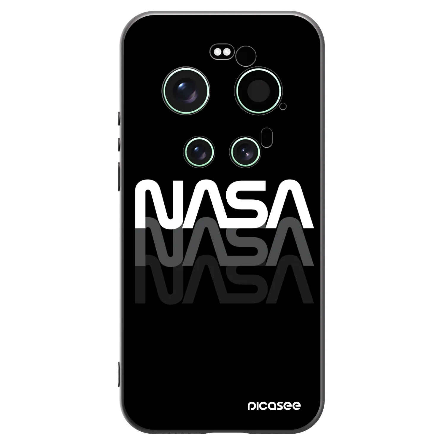 Picasee silikonski črni ovitek za Xiaomi 17 Ultra - NASA Triple