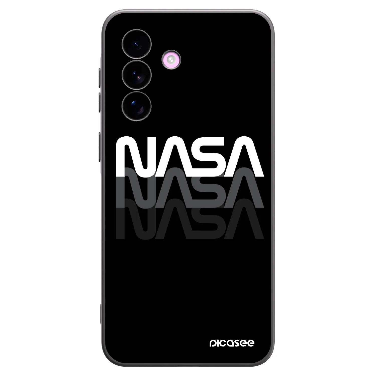 Picasee silikonski črni ovitek za Samsung Galaxy A57 5G - NASA Triple
