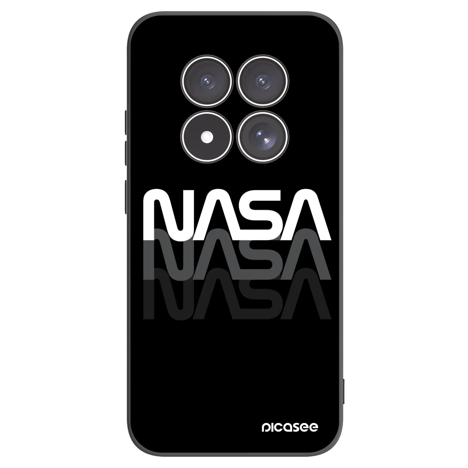 Picasee silikonski črni ovitek za Xiaomi Redmi Note 15 Pro 5G - NASA Triple