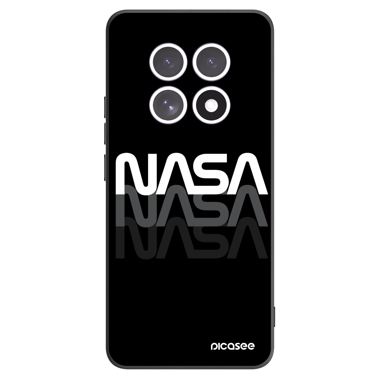 Picasee silikonski črni ovitek za Xiaomi Redmi Note 15 5G - NASA Triple