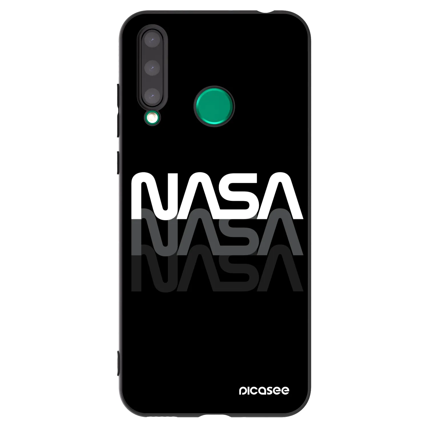 Picasee silikonski črni ovitek za Honor 20 Lite - NASA Triple