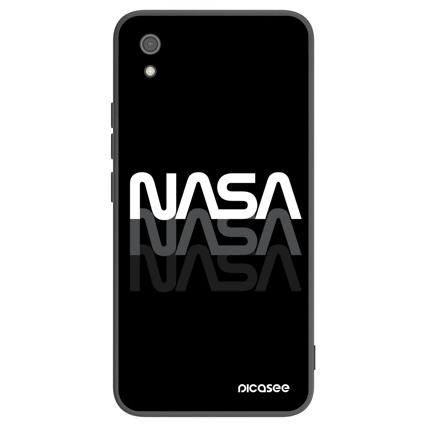 Picasee silikonski črni ovitek za Xiaomi Redmi 7A - NASA Triple
