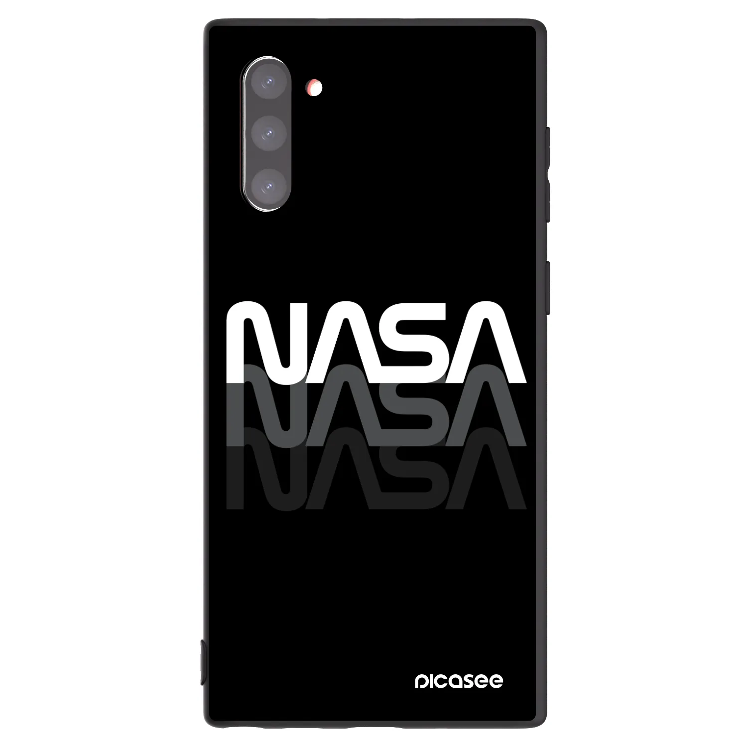 Picasee silikonski črni ovitek za Samsung Galaxy Note 10 N970F - NASA Triple