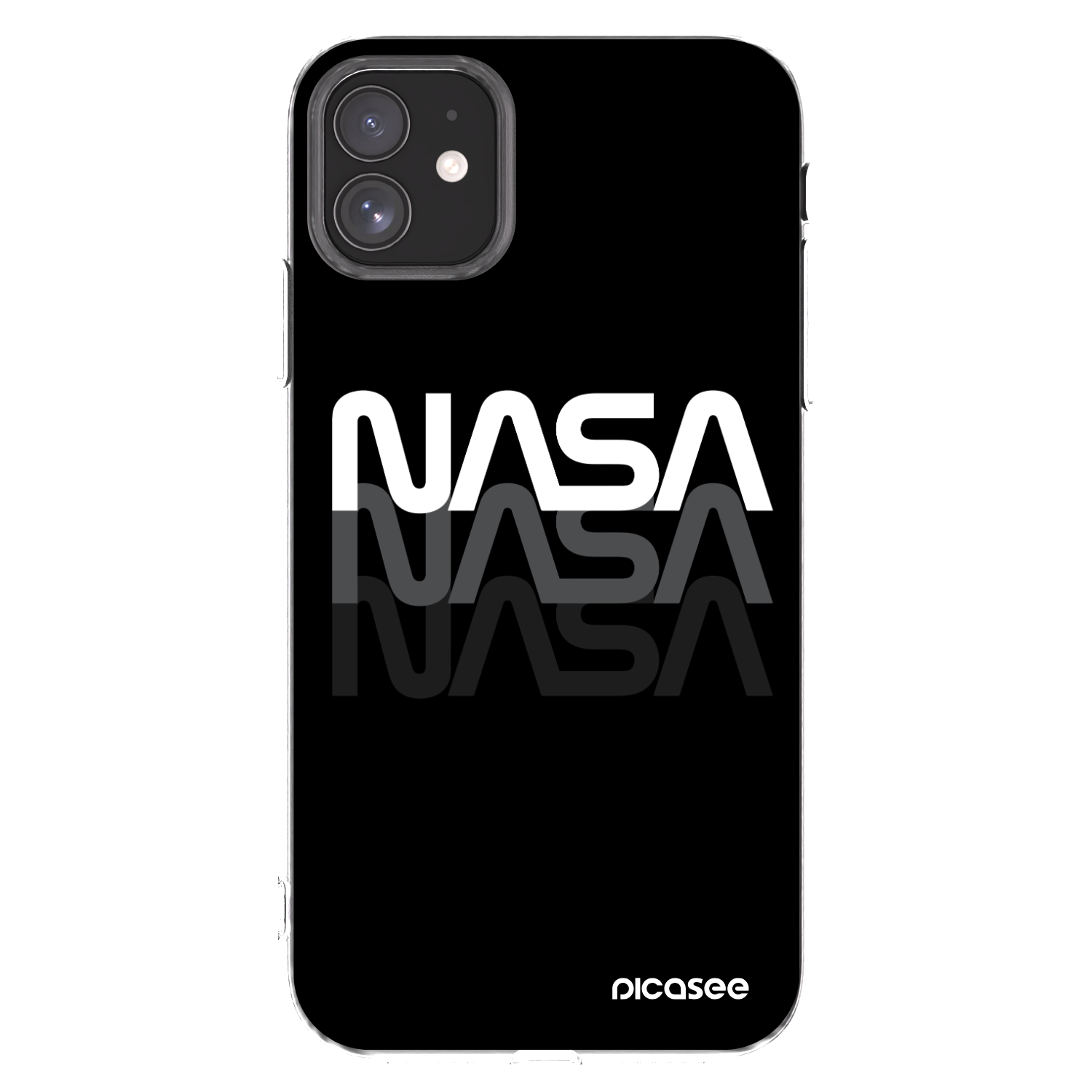 Picasee silikonski prozorni ovitek za Apple iPhone 11 - NASA Triple