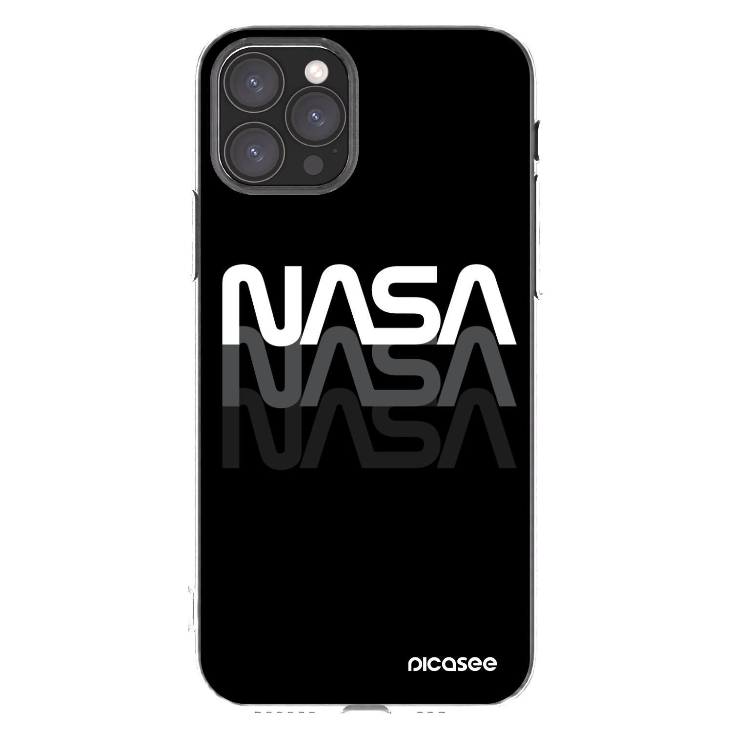 Picasee silikonski prozorni ovitek za Apple iPhone 11 Pro - NASA Triple