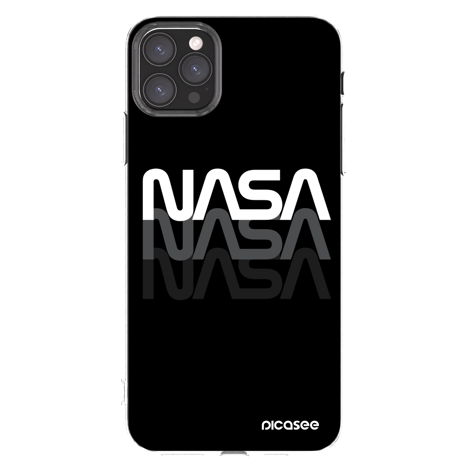 Picasee silikonski prozorni ovitek za Apple iPhone 11 Pro Max - NASA Triple