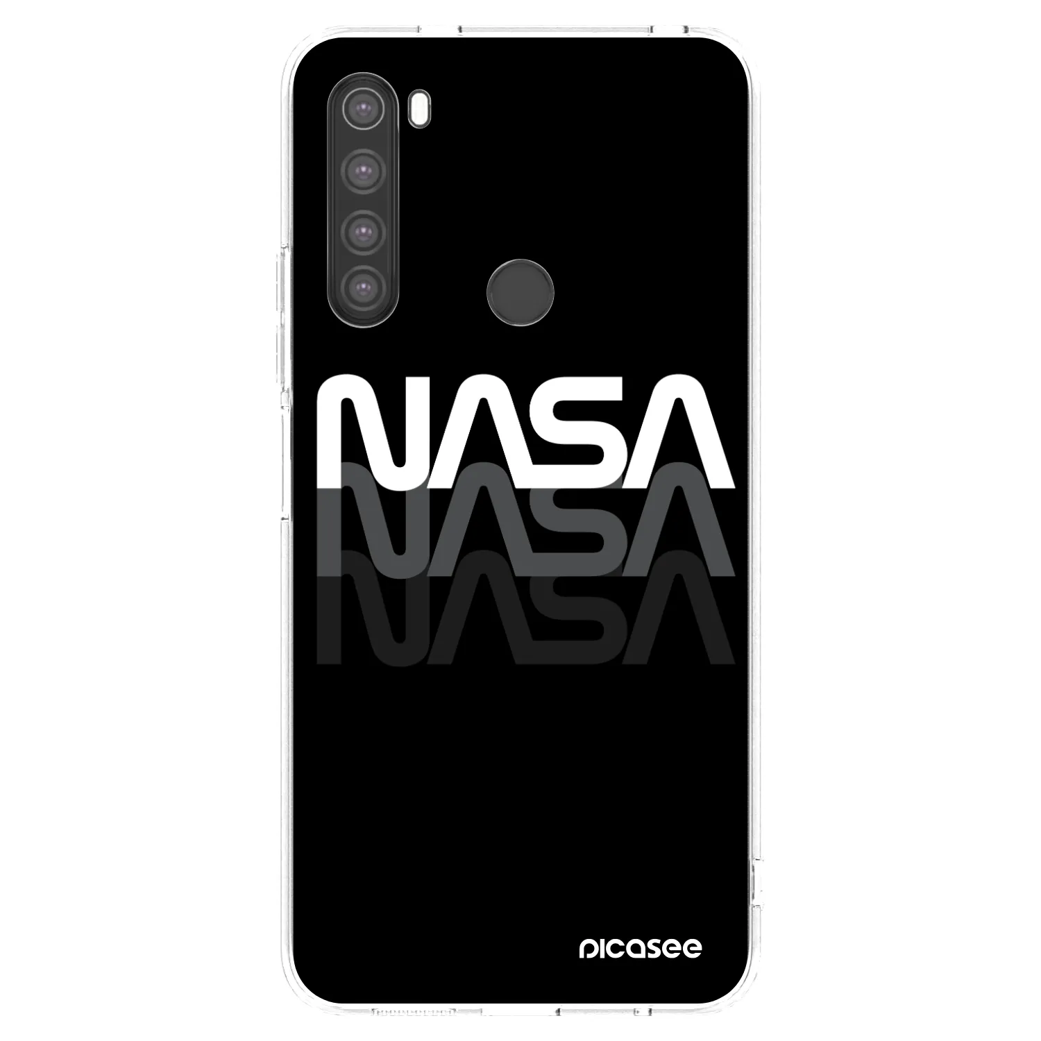 Picasee silikonski prozorni ovitek za Xiaomi Redmi Note 8 - NASA Triple
