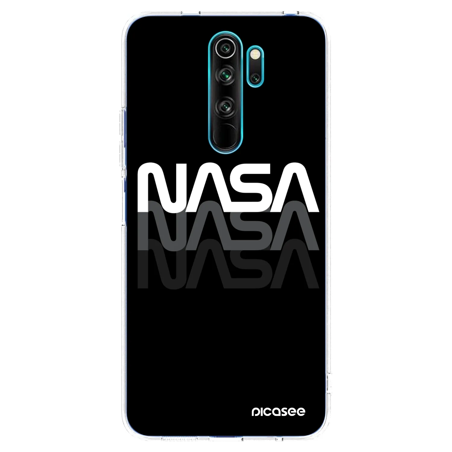 Picasee silikonski prozorni ovitek za Xiaomi Redmi Note 8 Pro - NASA Triple