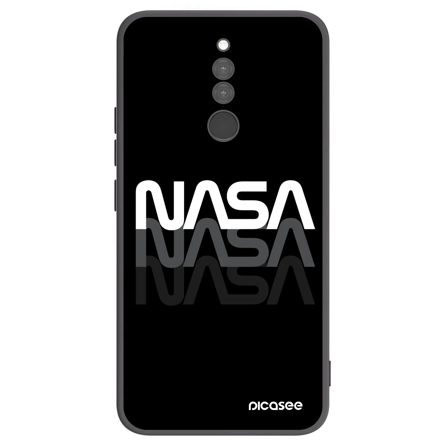 Picasee silikonski črni ovitek za Xiaomi Redmi 8 - NASA Triple