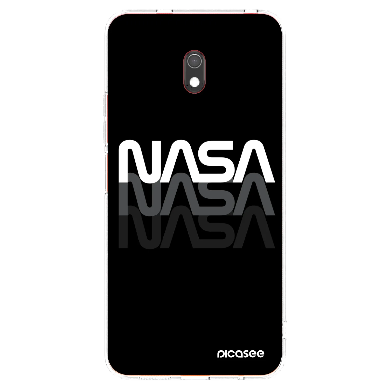 Picasee silikonski prozorni ovitek za Xiaomi Redmi 8A - NASA Triple