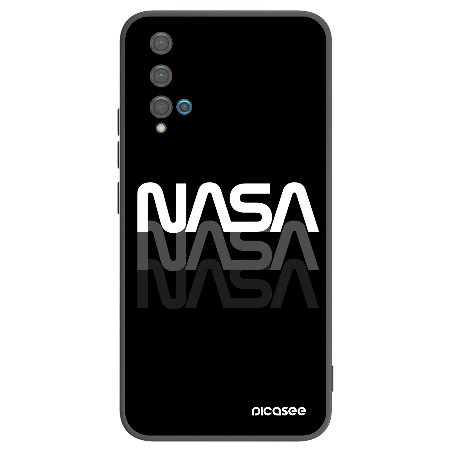 Picasee silikonski črni ovitek za Huawei Nova 5T - NASA Triple