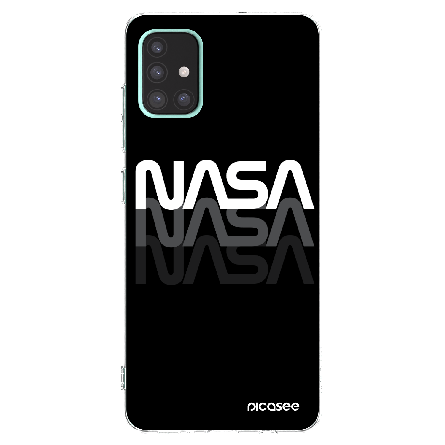 Picasee silikonski prozorni ovitek za Samsung Galaxy A51 A515F - NASA Triple