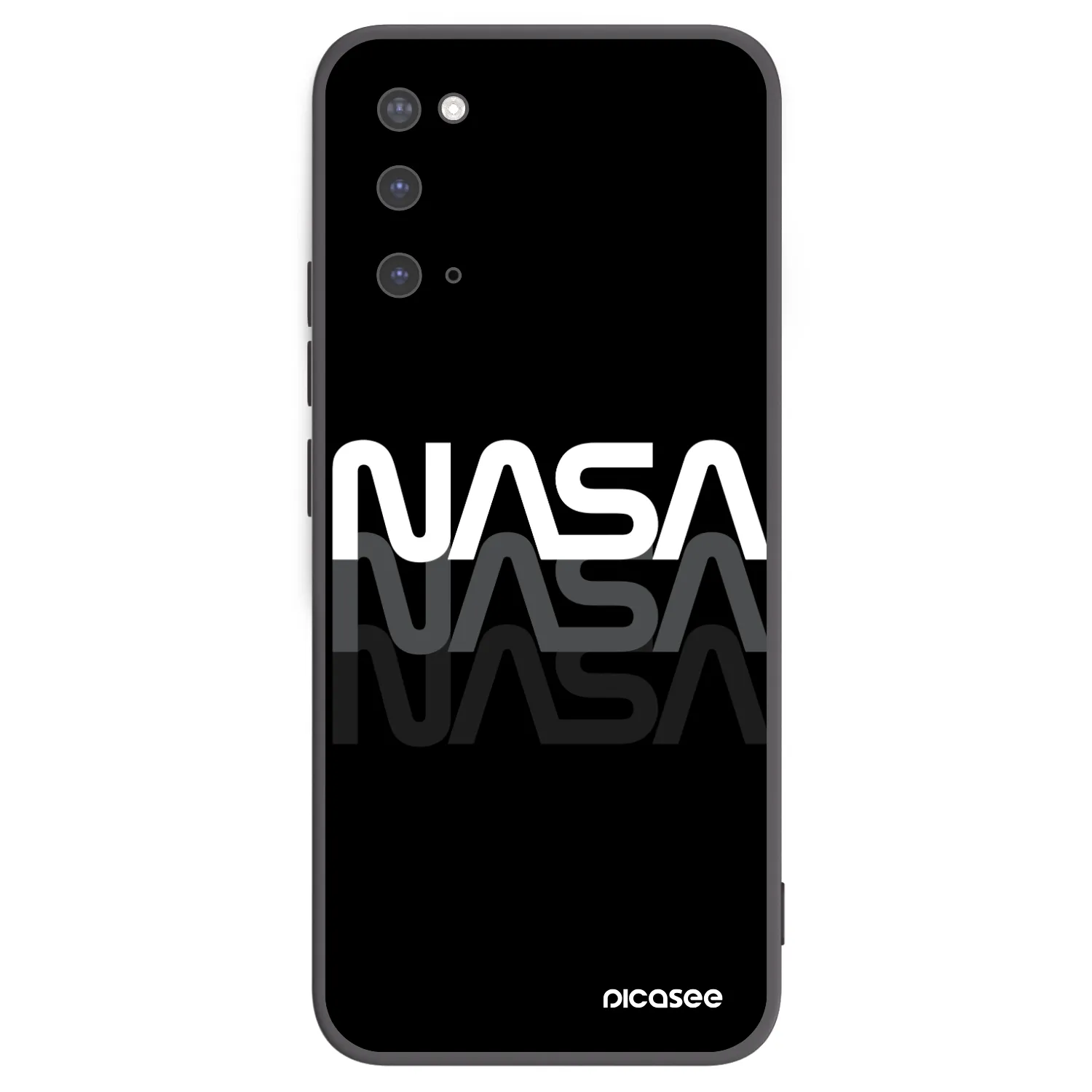 Picasee silikonski črni ovitek za Samsung Galaxy S20 G980F - NASA Triple