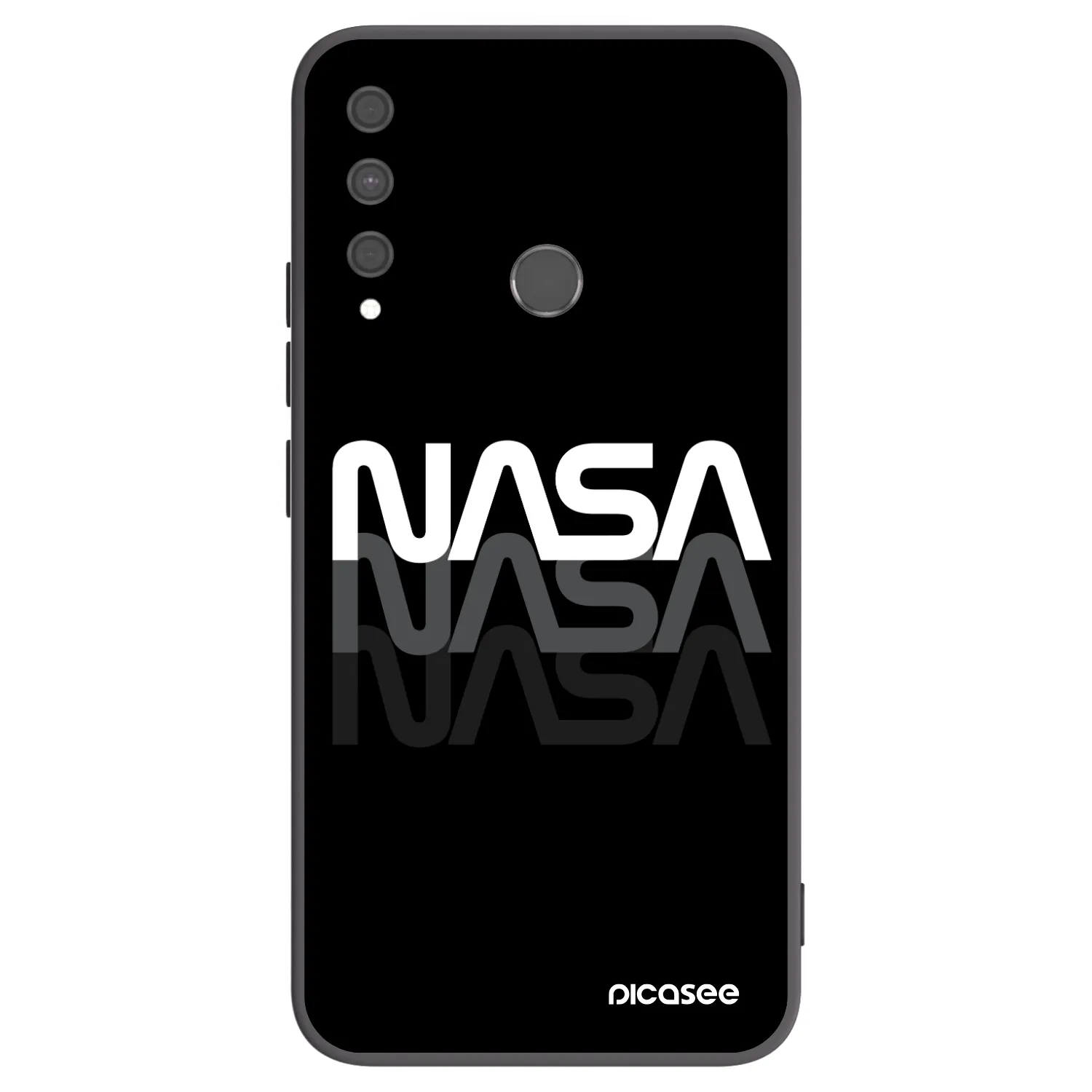 Picasee silikonski črni ovitek za Huawei P40 Lite E - NASA Triple