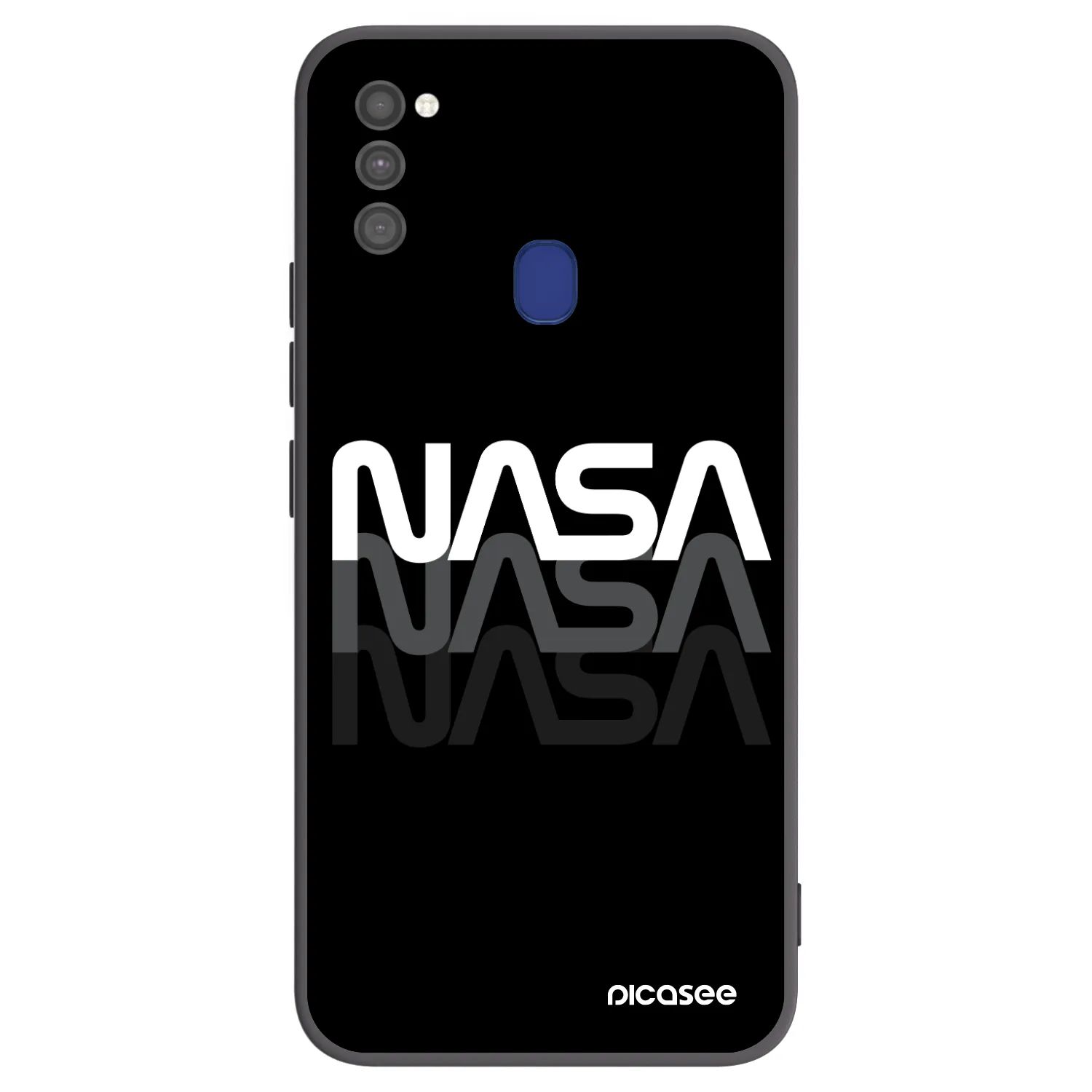 Picasee silikonski črni ovitek za Samsung Galaxy M21 M215F - NASA Triple