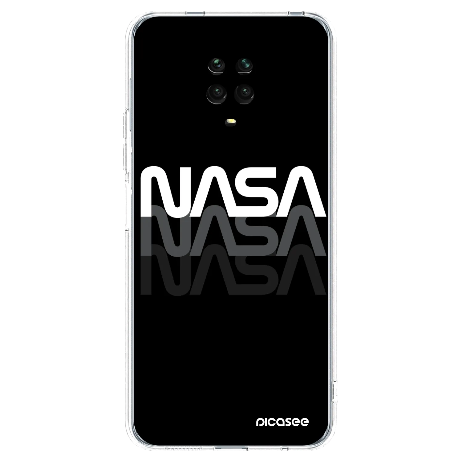 Picasee silikonski prozorni ovitek za Xiaomi Redmi Note 9S - NASA Triple