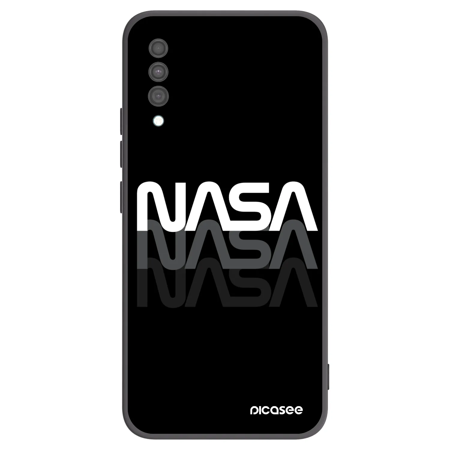 Picasee silikonski črni ovitek za Samsung Galaxy A30s A307F - NASA Triple
