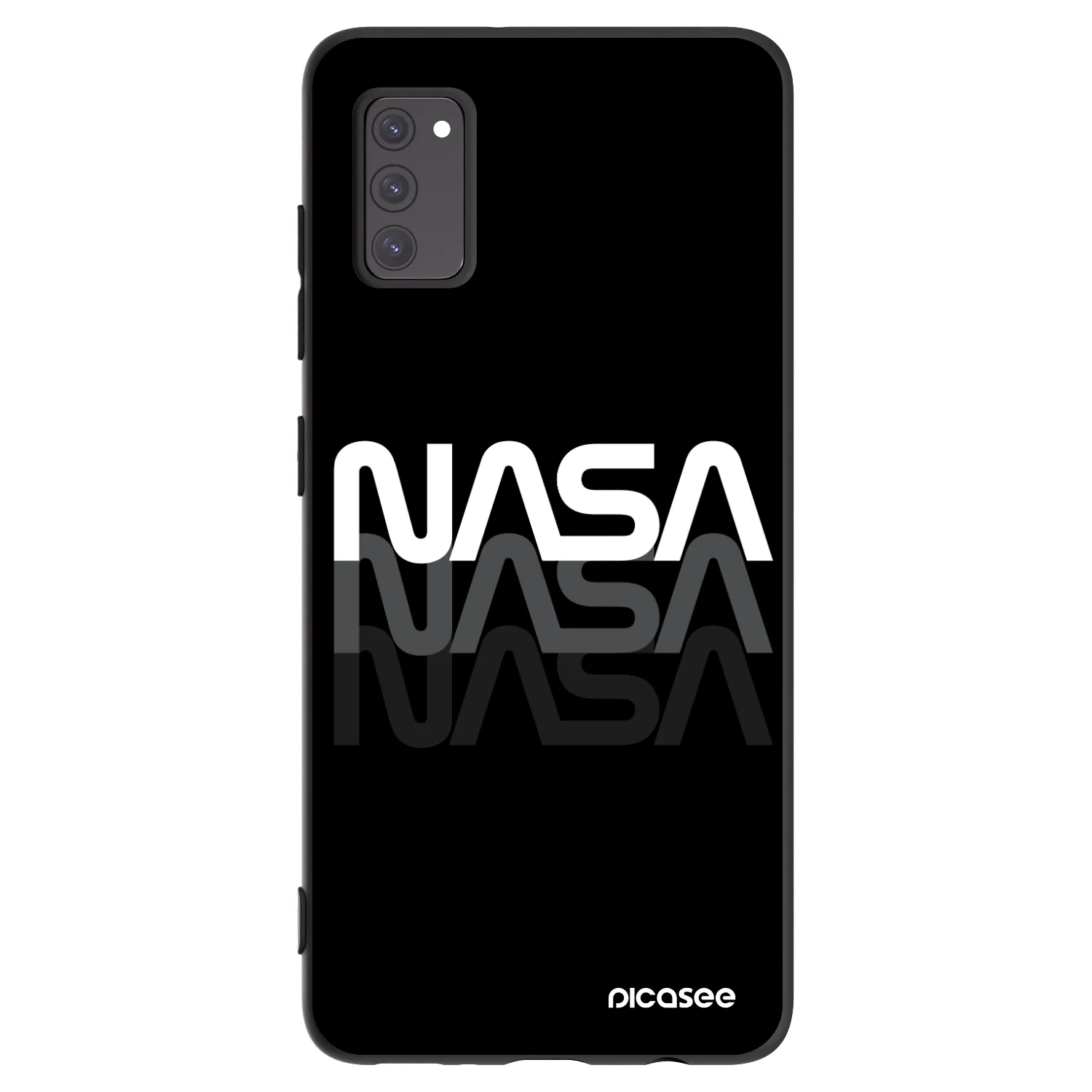 Picasee silikonski črni ovitek za Samsung Galaxy A41 A415F - NASA Triple