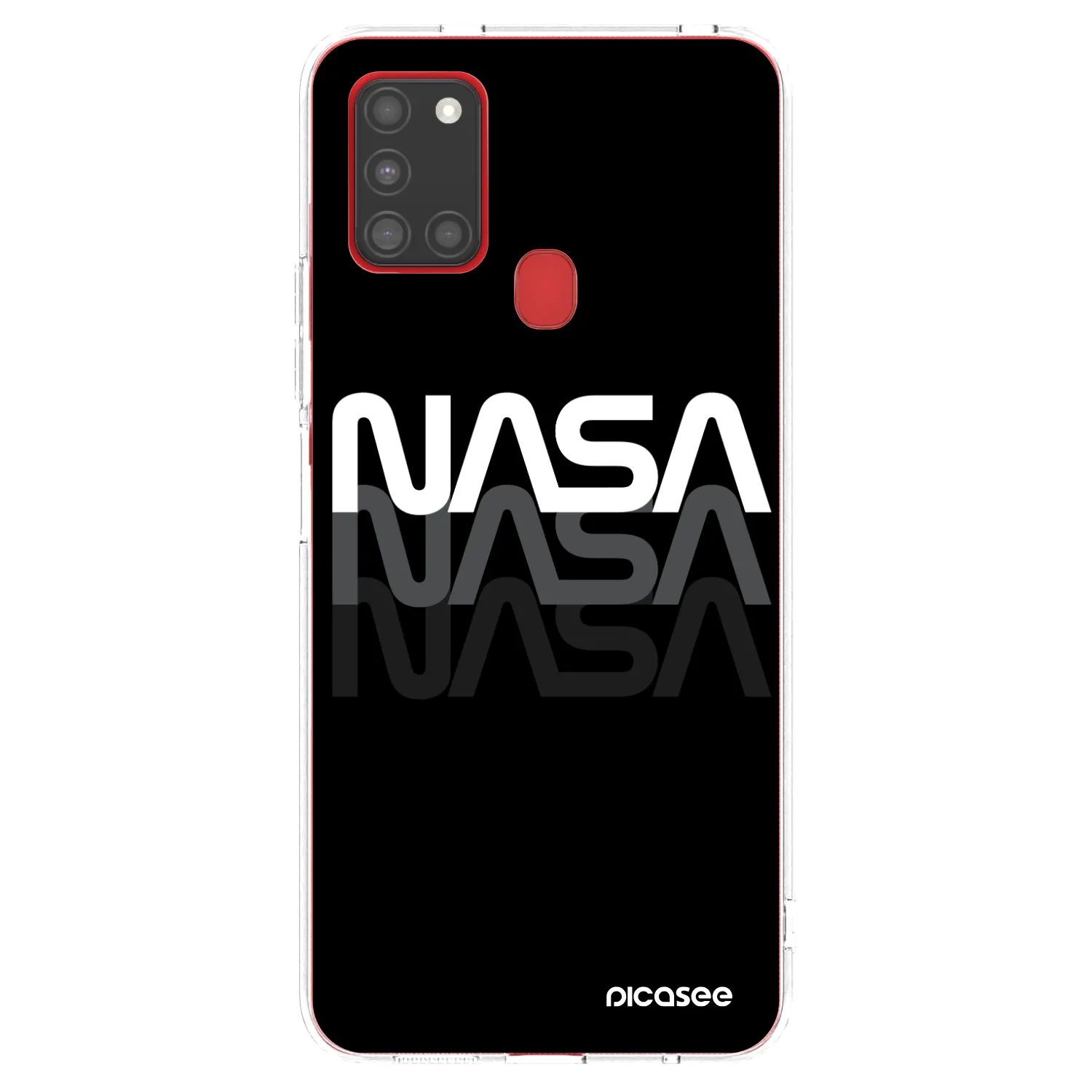 Picasee silikonski prozorni ovitek za Samsung Galaxy A21s - NASA Triple