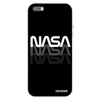 Picasee silikonski prozorni ovitek za Apple iPhone 5/5S/SE - NASA Triple