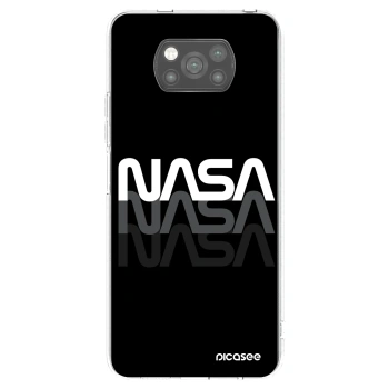 Picasee silikonski črni ovitek za Xiaomi Poco X3 - NASA Triple