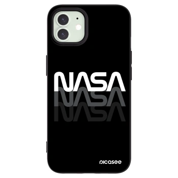 Picasee silikonski črni ovitek za Apple iPhone 12 - NASA Triple
