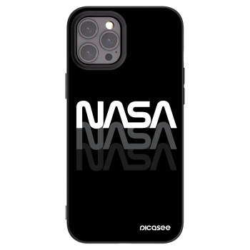 Picasee silikonski črni ovitek za Apple iPhone 12 Pro Max - NASA Triple