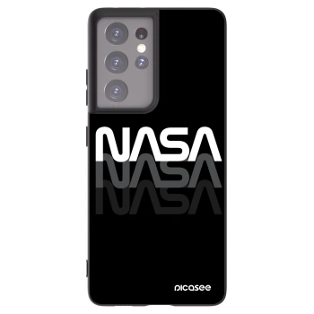 Picasee silikonski črni ovitek za Samsung Galaxy S21 Ultra 5G G998B - NASA Triple