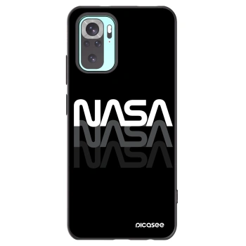 Picasee silikonski črni ovitek za Xiaomi Redmi Note 10 Pro - NASA Triple