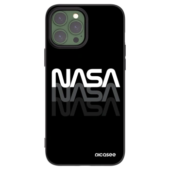 Picasee silikonski črni ovitek za Apple iPhone 13 Pro Max - NASA Triple