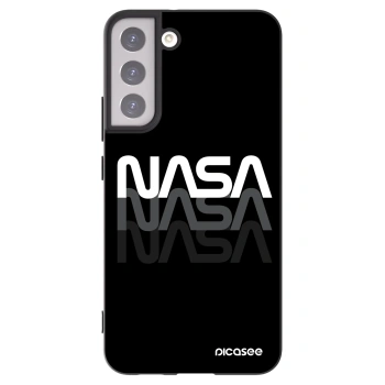 Picasee silikonski črni ovitek za Samsung Galaxy S22+ 5G - NASA Triple