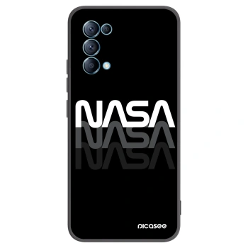 Picasee silikonski črni ovitek za OPPO Reno 5 5G - NASA Triple