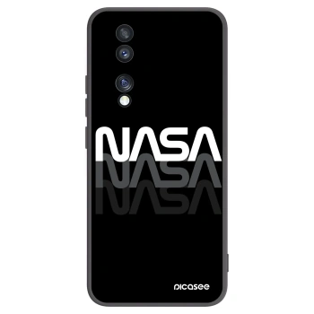 Picasee silikonski črni ovitek za Honor 70 - NASA Triple