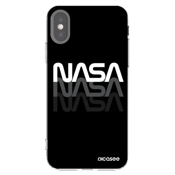 Picasee silikonski prozorni ovitek za Apple iPhone X/XS - NASA Triple