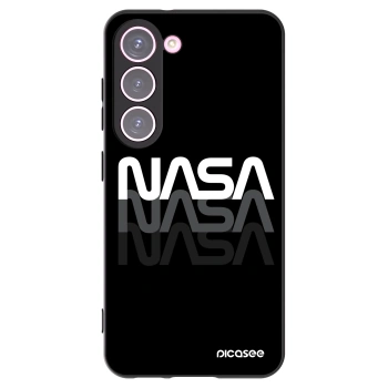 Picasee silikonski črni ovitek za Samsung Galaxy S23 5G - NASA Triple