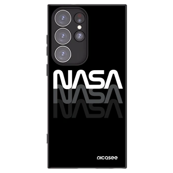 Picasee silikonski črni ovitek za Samsung Galaxy S23 Ultra 5G - NASA Triple