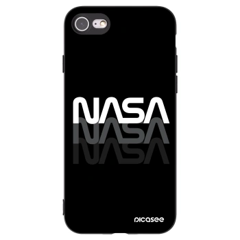Picasee silikonski črni ovitek za Apple iPhone 7 - NASA Triple