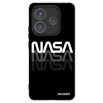 Picasee silikonski črni ovitek za Xiaomi Redmi Note 14 5G - NASA Triple