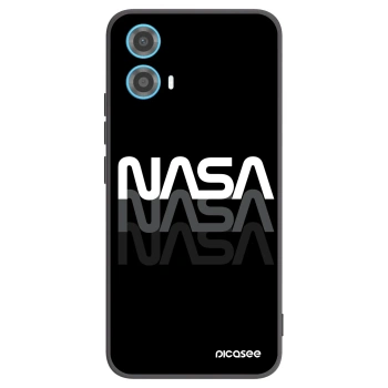 Picasee silikonski črni ovitek za Motorola Moto G34 5G - NASA Triple